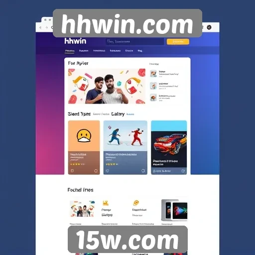 Análise da interface do usuário do hhwin.com